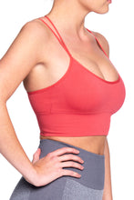 Load image into Gallery viewer, Megan Sports Bra Top in Watermelon by Brave Active - Side View