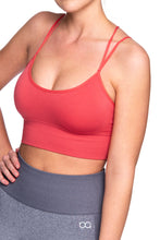 Load image into Gallery viewer, Megan Sports Bra Top in Watermelon by Brave Active - Front View
