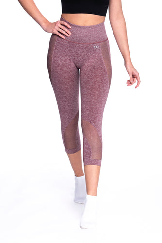Siouxie Dusty Pink Leggings by BraveActive - Front View
